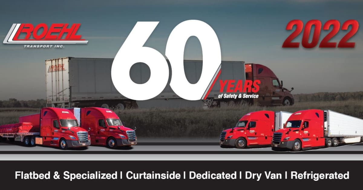 Roehl Transport Celebrates 60 Years of Safety - FreightWaves Ratings