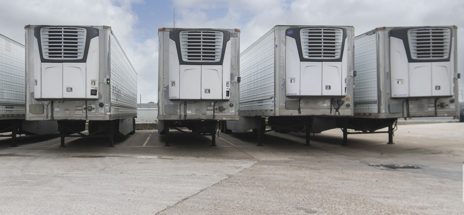 Tractor trailers in yard